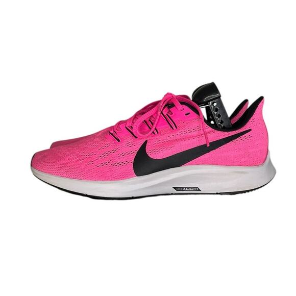 Mens Nike Air Zoom Pegasus 36 Running Shoes Size 9 Hyper Pink Black - Picture 1 of 6